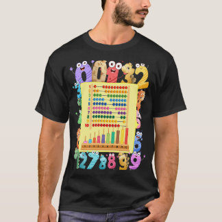 Camiseta Dinosaur Numbers Idea For Kids & Teachers Maths Ab