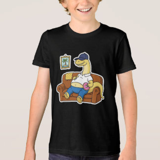 Camiseta Dinosaur Preguiçoso Rosquinha Batata de Sofá Desen