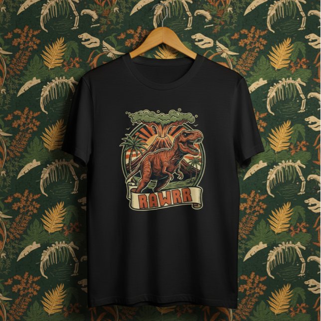 Camiseta Dinosaur Rawrr (Criador carregado)