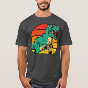 Camiseta Dinosaur Trex Pizza Graphic Pizza Lover Italiano F