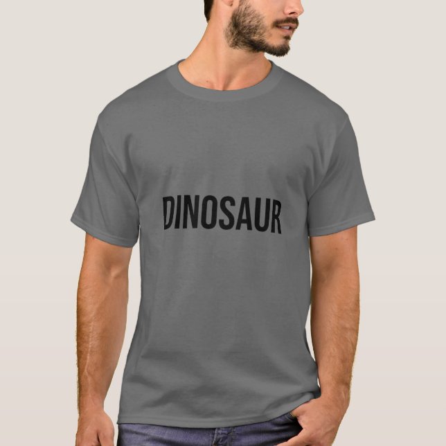 Camiseta Dinosaur Word Halloween Costume (Frente)