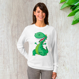 Camiseta Dinosauro de Desenho Animado Fazendo Barulho T-Rex