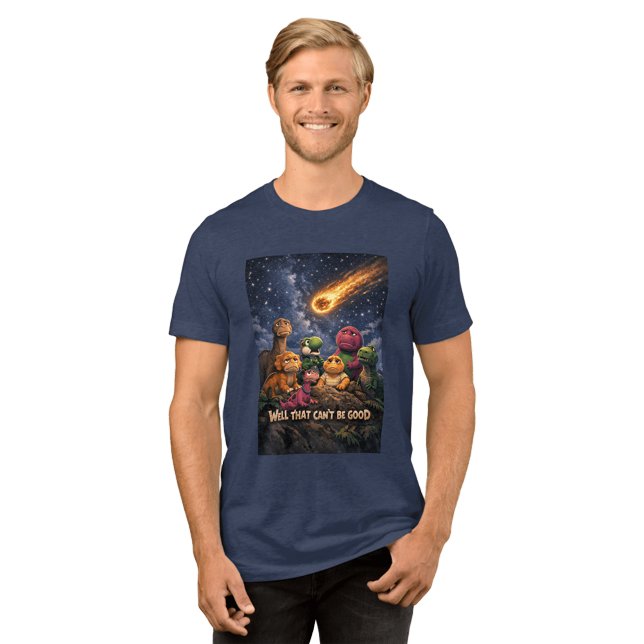Camiseta Dinosaurs Looking Up at Incoming Meteor (Criador carregado)