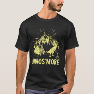 Camiseta Dinosmore Camping Dinosaur Camp Smore Dino Campfir