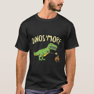 Camiseta Dinosmore Divertido Dino Smore Acampamento Acampam