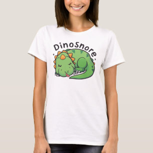 Camiseta Dinosnore - Dinossauro Bonito Dormindo