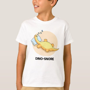 Camiseta Dinosnore Funny Dormindo Dinossauro Pun