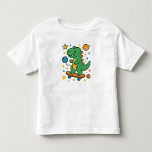 Camiseta Dinossaur Adventure - Cute Skateboard Dino em Sp