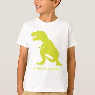 Camiseta Dinossaur Birthday T Rex Personalizado
