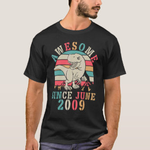 Camiseta Dinossaur Dance Birthday, 13 Anos, Incrível Desde