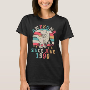 Camiseta Dinossaur Dance Birthday, 32 Anos, Incrível Desde