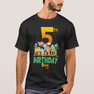 Camiseta Dinossaur Dino Birthday Boy Trex Group