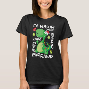 Camiseta Dinossaur Fa Ra Ra Ra Rawr Rex Natal Paja