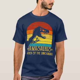 Camiseta Dinossaur Mamasaurus vintage Rex Lover Boy Family