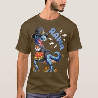 Camiseta Dinossaur Rawr Thanksanding Boys Turquia Saurus T