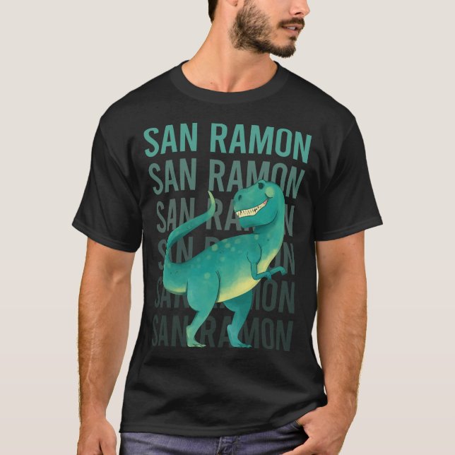 Camiseta Dinossaur San Ramon feliz (Frente)