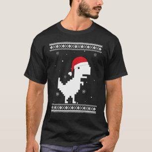 Camiseta Dinossaur Santa Clause Grandes Papais noeis T-Rex 