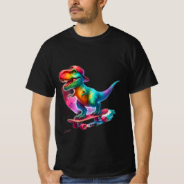 Camiseta Dinossaur Skateboard