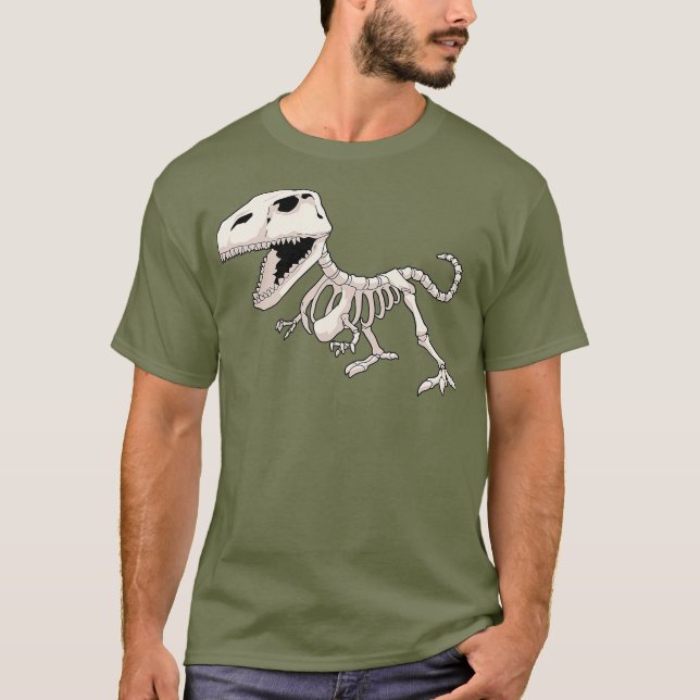 Camiseta Dinossaur Skeleton Paleontologista (Frente)