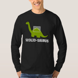 Camiseta Dinossaur Spine Dino Pun Scoliose Dinossauro