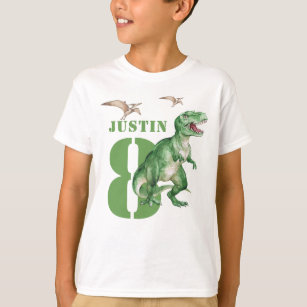 Camiseta Dinossaur T Rex Aniversário