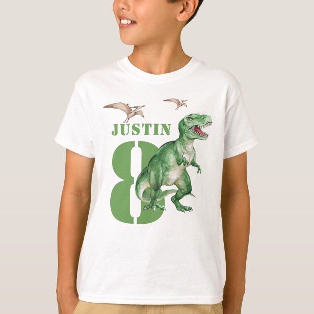 Camiseta Dinossaur T Rex Aniversário (Frente)