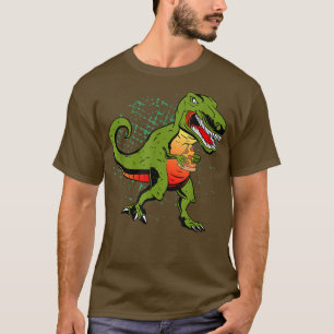 Camiseta Dinossaur Tre Pizza Gráfica Pizza Pizza Lover Foo