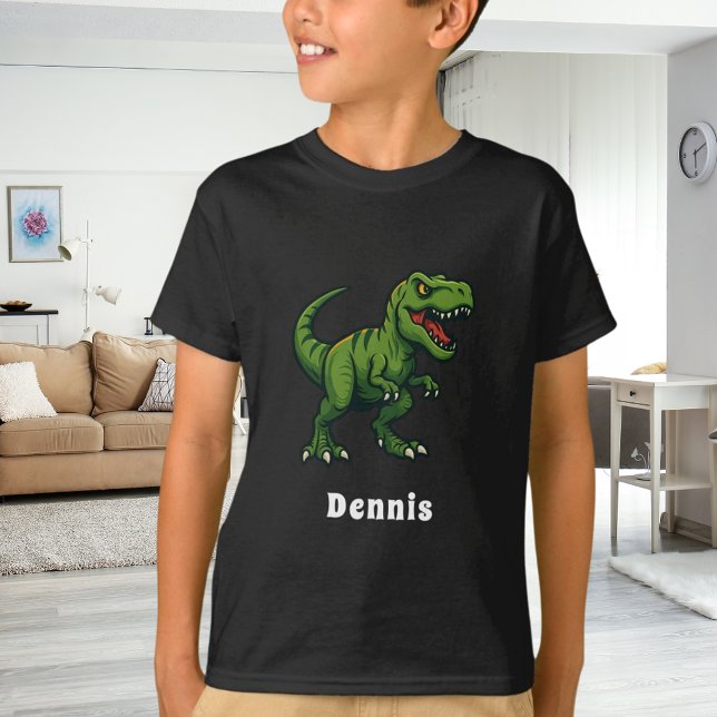 Camiseta Dinossaur Tyrannosaurus Rex name (Criador carregado)