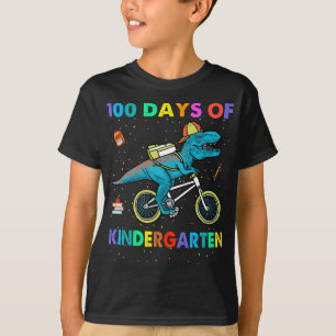 Camiseta Dinossauro 100 dias de Jardim Infantil 100 dias de