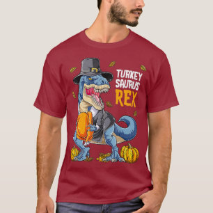 Camiseta Dinossauro Ação de Graças Boas Turcas Surus T r