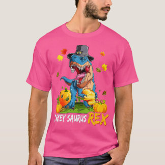 Camiseta Dinossauro Ação de Graças Boas Turcas Surus T rex
