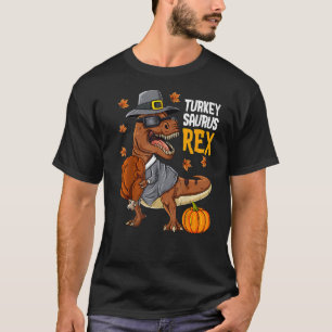 Camiseta Dinossauro Ação de Graças Boas Turcas Surus T rex