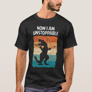 Camiseta Dinossauro Agora Eu Sou Um Trex Engraçado Implacáv