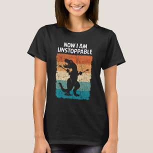 Camiseta Dinossauro Agora Eu Sou Um Trex Engraçado Implacáv