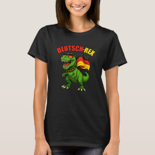Camiseta Dinossauro Alemão Rex Trex Bandeira Alemanha Menin