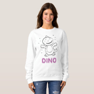 Camiseta Dinossauro - Animais de Arte Desenhados em Preto e