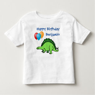 Camiseta Dinossauro Aniversário Bons Balões Cachorros Peque