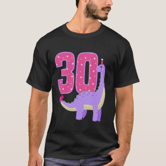 Camiseta Dinossauro aniversário de 30 anos Dinossauro Com M