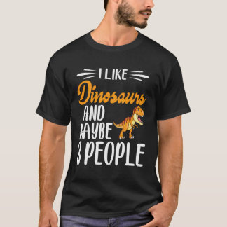 Camiseta Dinossauro Ao Longo Eu Gosto De Dinossauros E Talv