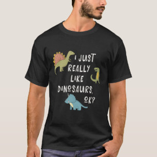 Camiseta Dinossauro Ao Lover Eu Gosto Muito De Dinossauros