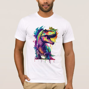 Camiseta Dinossauro Arte Abertura do Dinossauro Legal de