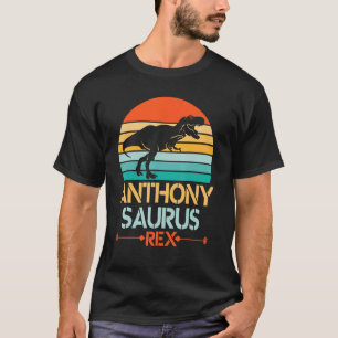 Camiseta Dinossauro Assustador Feliz Dia das Mães Pais Anth