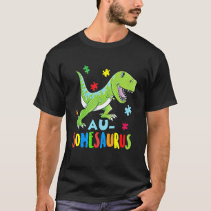 Camiseta Dinossauro Autismo Conscientização Rex Rawr Quebra