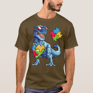 Camiseta Dinossauro Autismo Sensibilização Rex Para Criança