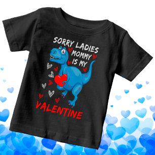 Camiseta Dinossauro Azul Desculpe Senhoras Mamãe é meu Dia