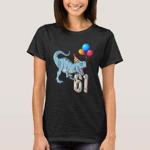Camiseta Dinossauro Balão Rex 61rua Garota de Aniversário