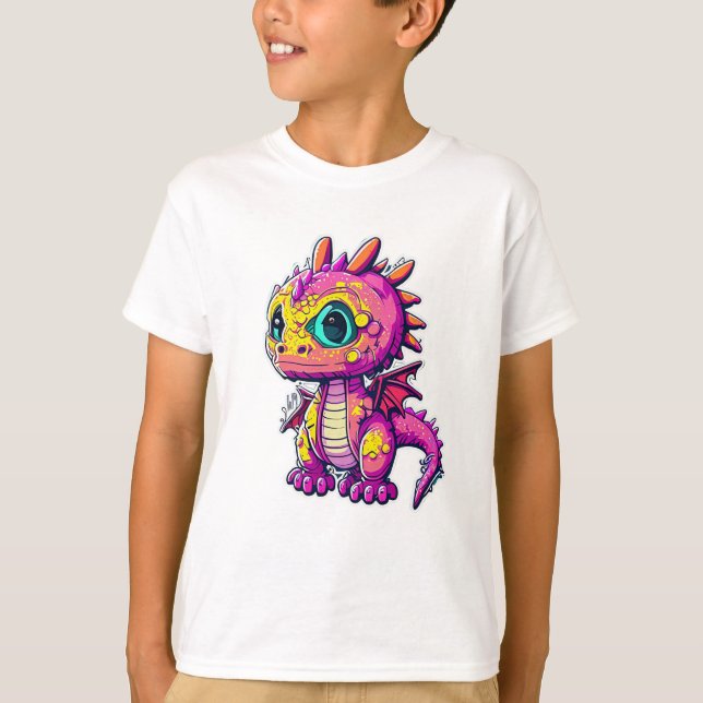 Camiseta Dinossauro Bebê Adorável | Alegria Jurássica (Frente)
