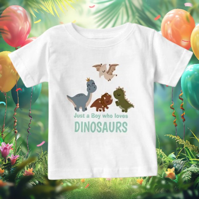 Camiseta Dinossauro Boho Verde (Dress your little one in style with our Boho Dinosaur Baby T-Shirt! Soft, comfy, and super cute)
