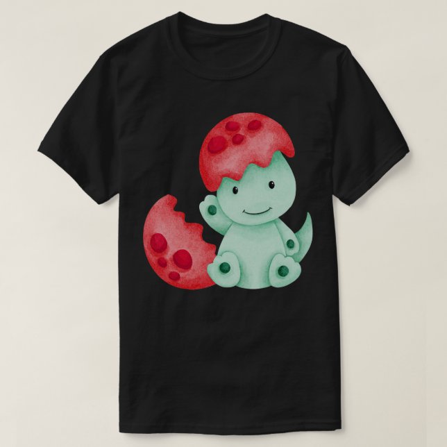 Camiseta Dinossauro bonito (Frente do Design)