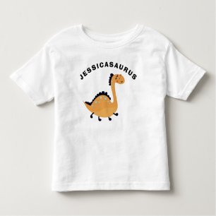 Camiseta Dinossauro Bonito Adicionar Nome Childs Presente T